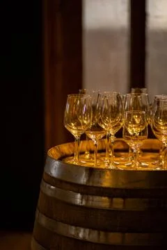 A glass of wine Stock Photos