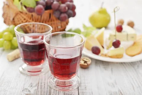 Glass of wine Stock Photos