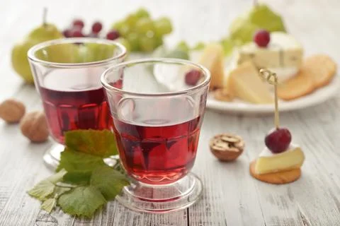 Glass with wine Stock Photos
