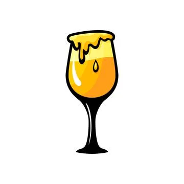 GLASS OF WINE VECTOR Stock Illustration