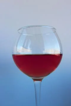 A glass of wine on a white background Stock Illustration