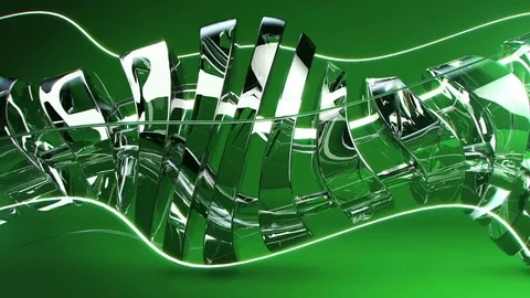 Glass Wobble - Professional VJ Background Loop Video stock 80296376