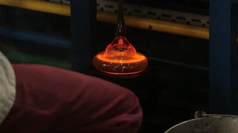 Glass workshop. Studio glass making Stock Footage 61932116