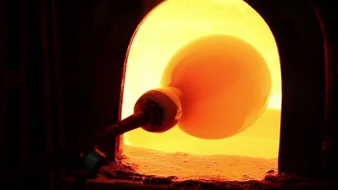 Glass Workshop – Studio Glass Sculpture – Atelier – Murano, Venice Stock Footage 73051605