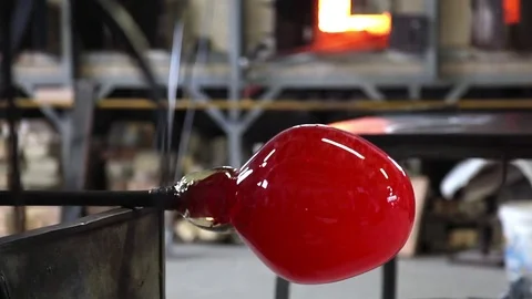 Glass Workshop – Studio Glass Sculpture – Atelier – Murano, Venice Stock Footage 73316033