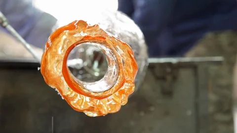 Glass Workshop – Studio Glass Sculpture – Atelier – Murano, Venice Stock Footage 126699573