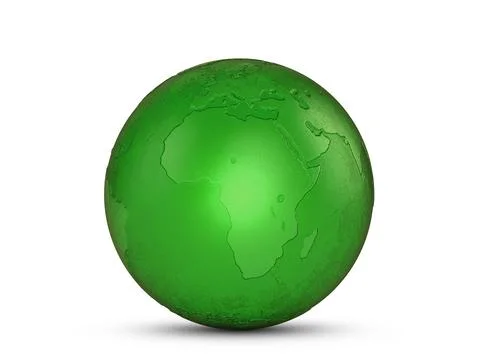 Glass world globe Stock Illustration
