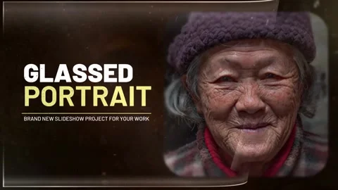 Glassed Portrait Slideshow Catálogo de After Effects