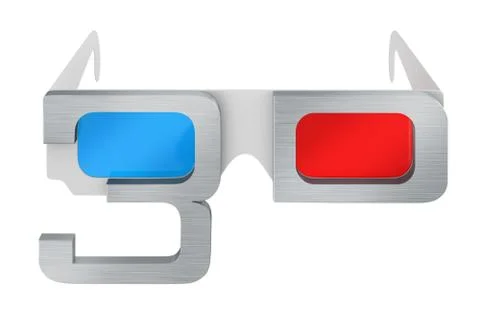 Glasses 3d Stock-Illustration