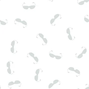 Glasses accessory glyph vector seamless pattern Stock Illustration