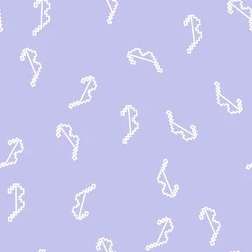 Glasses accessory line vector seamless pattern Stock Illustration