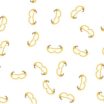 Glasses accessory vector seamless pattern Illustrazione stock