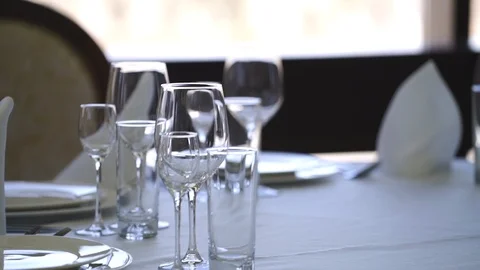 Glasses for alcohol Stock Footage 106080174