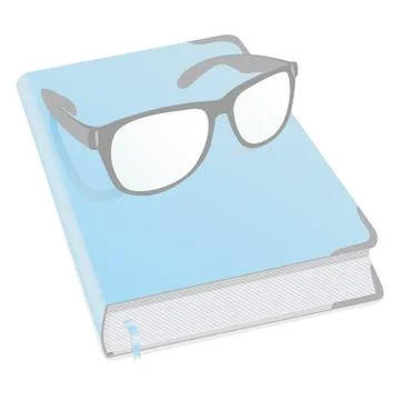 Glasses and diary Stock Illustration