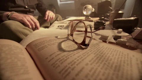 Glasses and planning Stock Footage 275656428