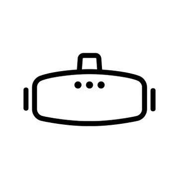 Glasses are an electronic vector icon. Isolated contour symbol illustration Illustration