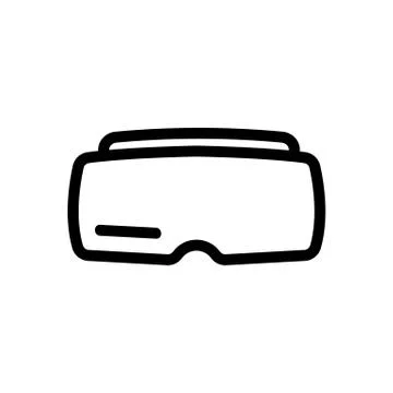 Glasses are a night vector icon. Isolated contour symbol illustration 库存插图