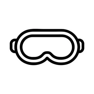 Glasses are sewn icon vector. Isolated contour symbol illustration イラスト素材