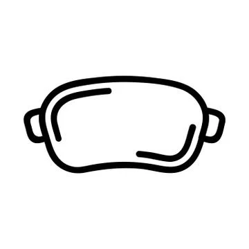 Glasses are underwater vector icon. Isolated contour symbol illustration 스톡 일러스트