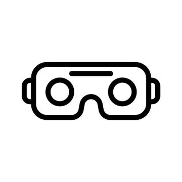 Glasses are a virtual vector icon. Isolated contour symbol illustration 库存插图