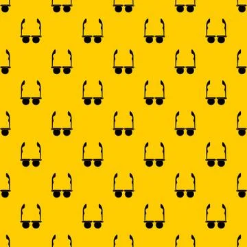 Glasses with black round lenses pattern vector Stock Illustration