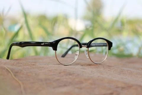 Glasses on blur background Фото
