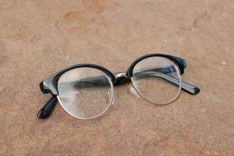 Glasses on blur background 写真素材