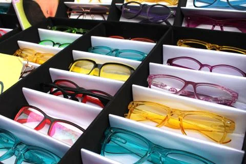 Glasses in box Stock Photos