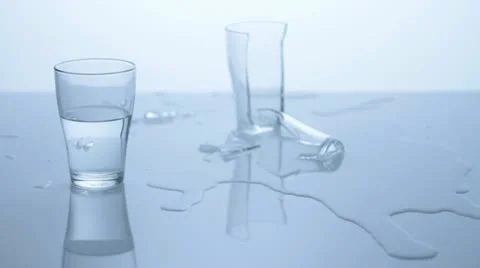 Glasses, broken/unbroken 2 Stock Footage 11611009