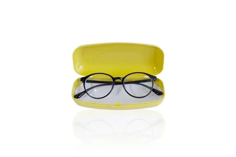 Glasses case isolated on white background. Stock Photos