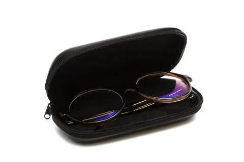 Glasses in a case Stock Photos