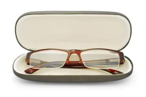Glasses in case Foto stock