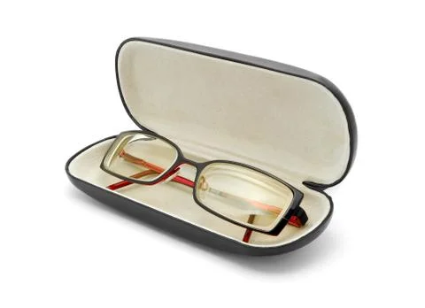 Glasses in case Stock Photos