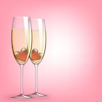 Glasses of champagne Stock-Illustration