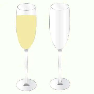 Glasses champagne Stock Illustration