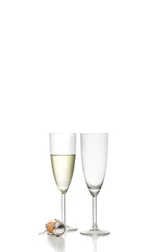 Glasses of champagne Stock Photos