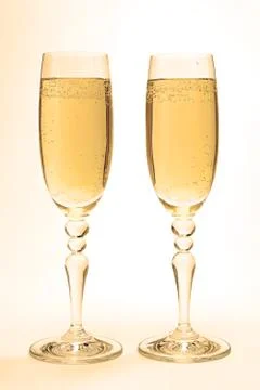 Glasses with champagne. Stock Photos