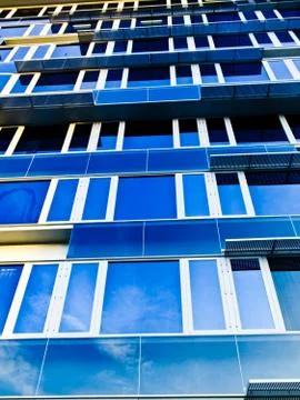 Glasses cladding and its reflection Stock Photos