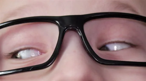 Glasses closeup Video stock 55520672