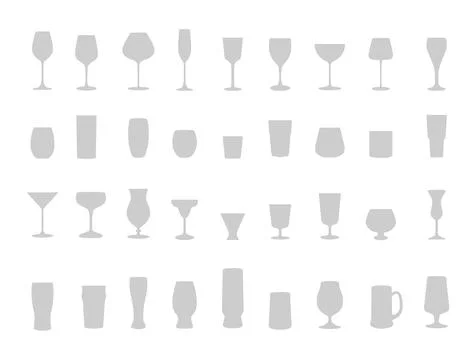 Glasses collection Stock Illustration