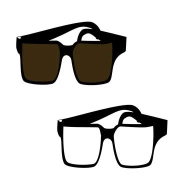 Glasses colored Illustrazione stock