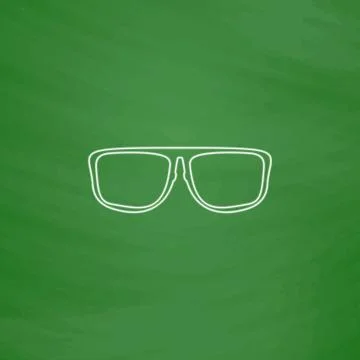 Glasses computer symbol Stock Illustration