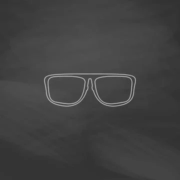 Glasses computer symbol Stock Illustration