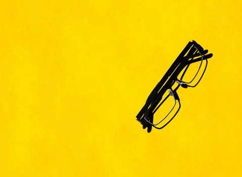 Glasses with the copy space Foto stock