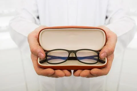 Glasses for correction of eyesight Foto stock
