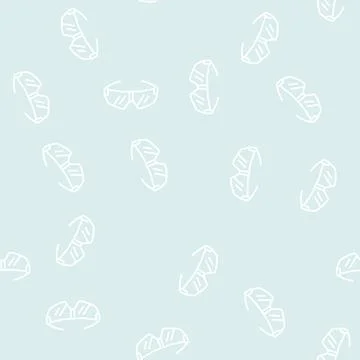 Glasses cyclist accessory line seamless pattern Stock Illustration