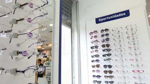 Glasses display Stock-Footage 77054025