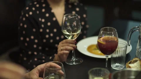 Glasses with drinks Stock Footage 159881440