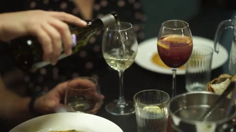 Glasses with drinks Stock Footage 159881453