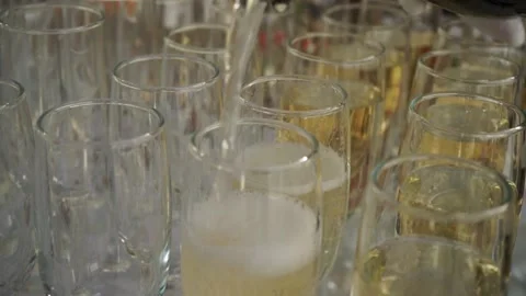 Glasses with drinks Stock Footage 159881939